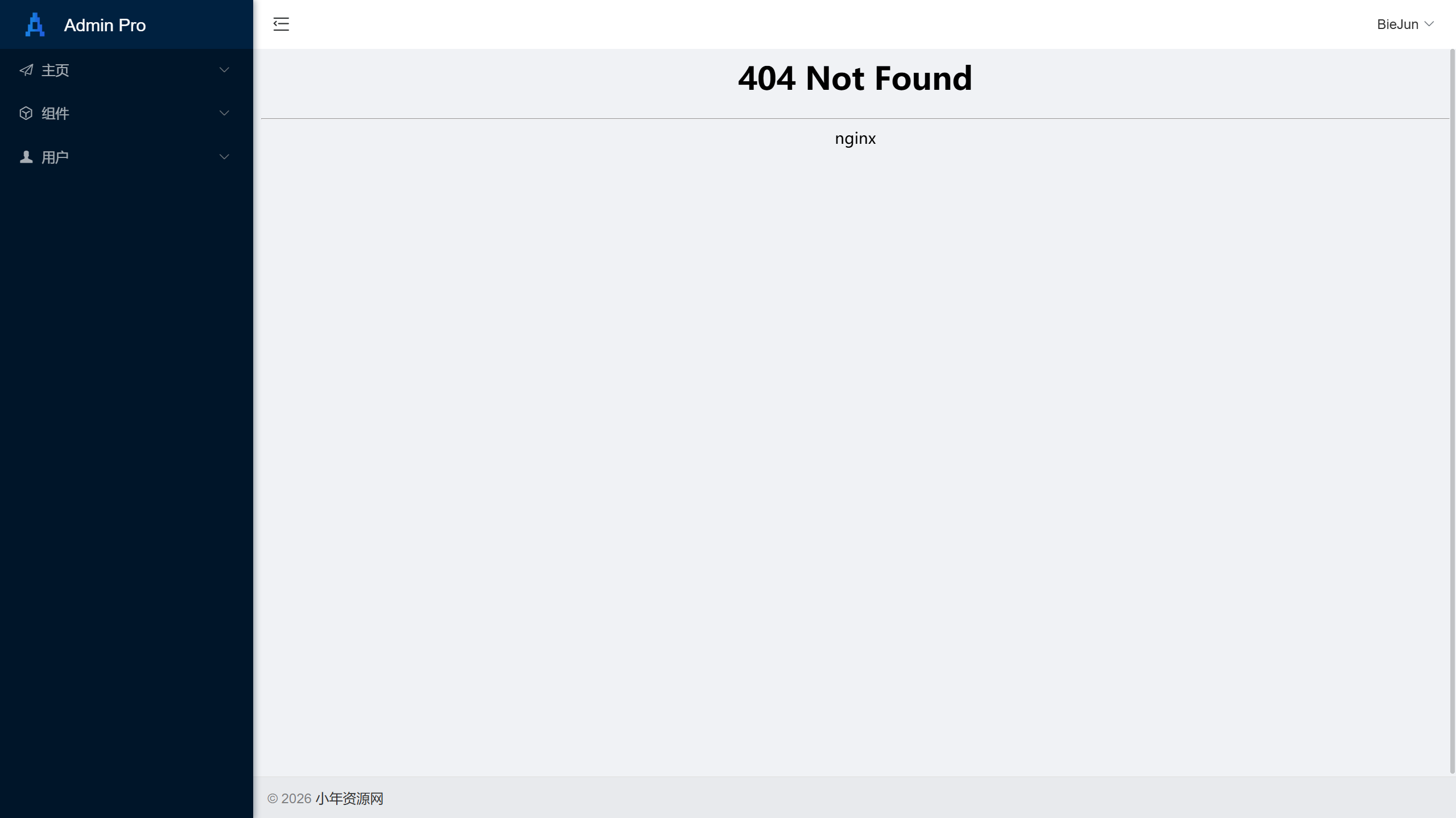 Layui框架后台模板-小年资源网